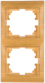 Двойная вертикальная рамка MIRA ясень 701-4700-152