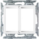 Адаптерная панель Valena на 2 вставки Mosaic, 22,5x45мм, белая NMC-PV2MH-WW