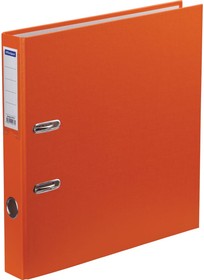 Папка-регистратор 50 мм, бумвинил, с карманом на корешке, оранжевая 270114