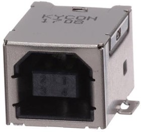 KUSBX-SMTBS1NBTR, USB Connectors D/AVR 29 CONN B/L PP 440 THRD INS BLK