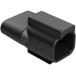 AT04-2P-RT25, TERMINATOR, 2POS RCPT, THERMOPLASTIC/BLK