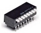 4-1571999-4, Switch DIP OFF ON SPST 4 Piano 0.1A 24VDC PC Pins 2.54mm Thru-Hole Box/Tube