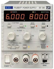 Фото 1/2 PL068-P(G), PL-P Series Digital Bench Power Supply, 0 → 6V, 0 → 8A, 1-Output, 94W - UKAS Calibrated