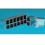 1888653-4, Modular Connectors / Ethernet Connectors 2X1 OFFSET ST/JK WITH LEDS