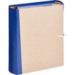 Архивная папка 25 шт в упаковке крафт/бумвинил 8 см 4 завязки синяя 54816