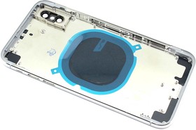 Задняя крышка (корпус) в сборе с рамкой для Apple iPhone X white