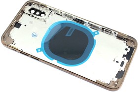 Задняя крышка (корпус) в сборе с рамкой для Apple iPhone Xs gold