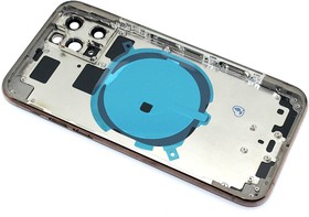 Задняя крышка (корпус) в сборе с рамкой для Apple iPhone 11 Pro золотая