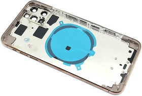 Задняя крышка (корпус) в сборе с рамкой для Apple iPhone 11 Pro Max золотая