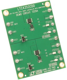 DC1329A, Power Management IC Development Tools LTC4352CDD Demoboard - Low Voltage Ideal