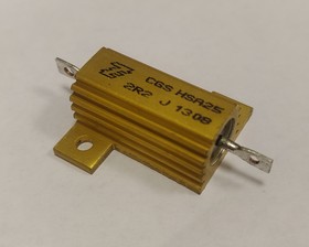Резистор в сквозное отверстие, 2.2 Ом, 25 Вт, ± 5%, 500 В.