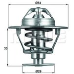 TX1879D, Термостат OPEL FRONTERA A(2.5D) 96-98, FORD SCORPIO II(2.5D) 94-98 ...