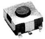 4-1437565-3, Switch Tactile OFF (ON) SPST Round Button Gull Wing 0.05A 24VDC 2.55N SMD T/R