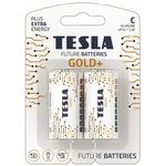 8594183396590, Батарейка TESLA Gold+ (C, 2 шт)