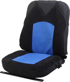 VEG/FR-1105BK/BL, Авточехлы (майка) на передние сиденья велюр черно-синие (4 предм.) (2шт.) Brevon PANDORA-A
