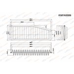 KWFA0006, Фильтр воздушный Toyota Previa (Estima) 00-/Rav4 II 00-