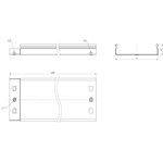 L5015000-0.55, non-perforated tray 50x150x3000-0.55mm