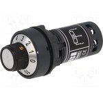 CM22-R10K, Потенциометр, 22мм, IP65, Серия CM22, -25-70°C, 22,5мм, 10кОм