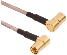 145104-05-12.00, RF Cable Assemblies SMB R/A Plug to SMB R/A Plug RG-179 12in