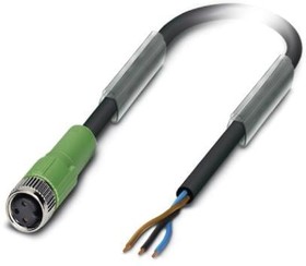 1508378, Sensor Cables / Actuator Cables SAC-3P-10.0-PVC/ M 8FS BK