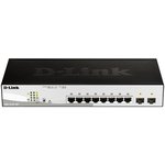 D-Link DGS-1210-10P/F3A Настраиваемый L2 коммутатор с 8 портами ...