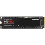 SSD накопитель Samsung 990 Pro MZ-V9P2T0B/AM 2ТБ, M.2 2280, PCIe 4.0 x4, NVMe, M.2
