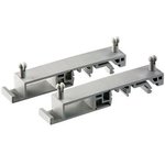 BE123456, Enclosures for Industrial Automation Din Rail Clip - Grey
