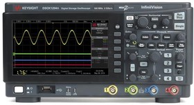 DSOX1204A/D1200BW1A-100, Benchtop Oscilloscopes 4-Ch, 100 MHz, upgradeable to 200 MHz, US Power cord. Add int'l cord separately