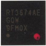 (RT3674AEGQW красная точка) шИМ-контроллер RT3674AEGQW QFN красная точка