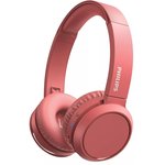Наушники Philips TAH4205RD/00, Bluetooth, накладные, красный