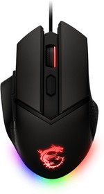 Фото 1/10 Мышь проводная Gaming Mouse MSI Clutch GM20 Elite, Wired, DPI 6400, RGB lighting, Adjustable Weight system