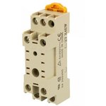 PYF08A-N, 8 Pin 250V ac DIN Rail Relay Socket, for use with MY2IN, MY2IN1 ...