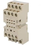 PYF14A-N, PYF 14 Pin 250V ac DIN Rail Relay Socket, for use with MY4IN, MY4IN1 ...