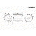 KWFA0068, Фильтр воздушный Audi A6 (С7) 11-/ A7 10-/Allroad III (4GH) 12-