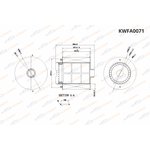 KWFA0071, Фильтр воздушный Audi Allroad II (4FH)/A6 (4F/C6) - дв. бензин