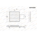 KWFA0082, Фильтр воздушный GREAT WALL Hover KORWIN