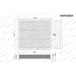 KWFA0084, Фильтр воздушный Chery Tiggo T11 2.0/2.4 (4G63/4G64) 05-08