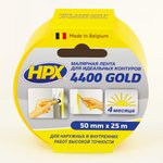 Малярная лента HPX4400 100С 50мм х 25м оранжевая, РОЗ, шт