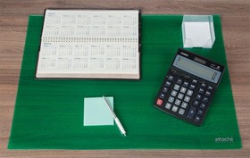 Фото 1/5 Коврик на стол Attache Selection 47,5x66см, прозрачный зеленый, 2808-508