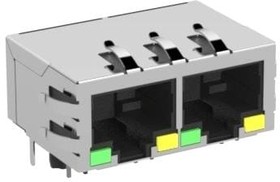 203313-E, Modular Connectors / Ethernet Connectors MJIM IM 1X2 S 88 GF5 * R THRU * L2A M3D0