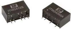 ITW1224SA, Isolated DC/DC Converters - Through Hole DC-DC, 1W, 2:1 INPUT SIP