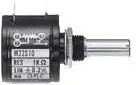 M-22E10-050 2K, Precision Potentiometers 3600 degree electrical angle, 2 W, 2 kOhm resistance, manual ten turn wirewound, .2% linearity, 22m