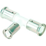 Тройник переходный уменьшенный в центре, ПВДФ пресс /белый/, 26x20x26 HE 10PKW-262026