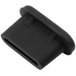Rubber plug TYPE-C black, Силиконовая заглушка для TYPE-C-разъема, -55...+80 °C ...