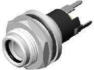 Фото 1/2 PCL712A, DC Power Connectors 2.5mm Pin Strght PC Mnt Bushing L .315in