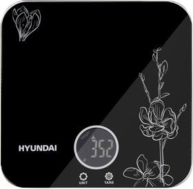 Фото 1/7 Весы кухонные электронные Hyundai HYS-KG421 макс.вес:5кг черный