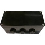 CEP167575PAU, CEP Series Black Polyester Junction Box, IP66, ATEX, 75 x 160 x 75mm