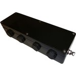 CEP237555PAU, CEP Series Black Polyester Junction Box, IP66, ATEX, 75 x 230 x 55mm