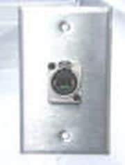 108E, Modular Connectors / Ethernet Connectors WALLPLATE SINGLE NE8FDP