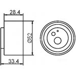 GT20140 РОЛИК НАТЯЖЕНИЯ РЕМНЯ ГРМ /1.8L Only/ ?